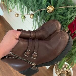 Double H Brown Ankle Boots